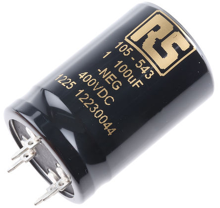 KEMET - ALP20A101BB400 - KEMET ALP20 ϵ 400 V ֱ 100F ͨ  ALP20A101BB400, -10  +30%ݲ, +85C,  - ţװ		