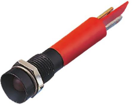 CML Innovative Technologies - 19501130 - CML Innovative Technologies 19501130 5 mm ͹ ɫ LED ָʾ, ƬӶ, 8mmװ׳ߴ, 130 V 		