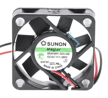Sunon - ME40100V1-000U-A99 - Sunon ME ϵ 1.08W 5 V ֱ  ME40100V1-000U-A99, 13.6m3/h, 7000rpm, 40 x 40 x 10mm		