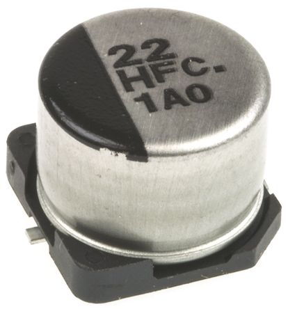 Panasonic - EEEFC1H220P - Panasonic FC SMD ϵ 50 V ֱ 22F SMD  EEEFC1H220P, 20%ݲ, +105C, Eװ		