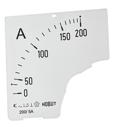 HOBUT - D72 DIAL 0/200A - HOBUT D72SD ϵ 0/200A For 200/5A CT  ̶ D72 DIAL 0/200A, 72mm  x 38.5mm , ȷ 1.5 		