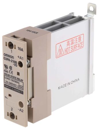 Omron - G3PA-210B-VD DC5-24 - Omron 10 A ̰װ ̵̬ G3PA-210B-VD DC5-24, ˫ɿع迪Ԫ, 㽻л, 264 V		