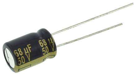 Panasonic - EEUFC1H680 - Panasonic FC  ϵ 50 V ֱ 68F ͨ  EEUFC1H680, 20%ݲ, 234m(ֵ), +105C		