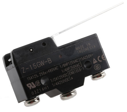 Omron - Z-15GW-B - Omron IP00 ȹ֬ ٶ λ Z-15GW-B, ܸ, SPDT, /, 500V		
