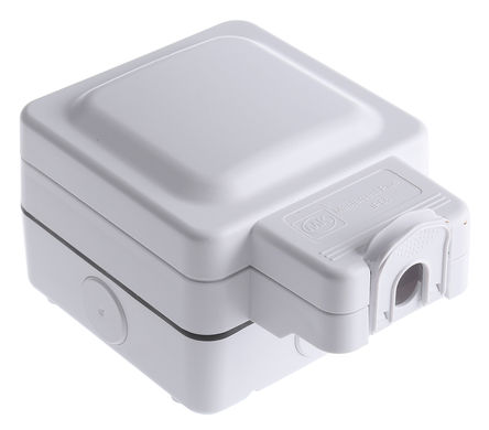 MK - K56480WHI - MK IP66 ̼ G  - Ӣʽ  K56480WHI, 13A, 250V ac		