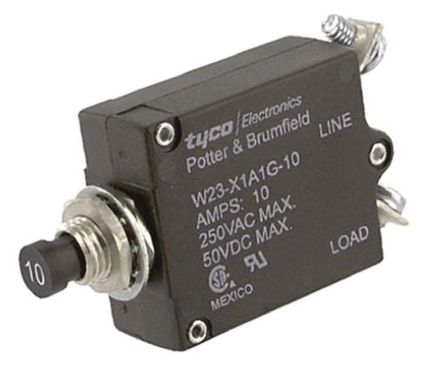 TE Connectivity - W23-X1A1G-10 - TE Connectivity W23 ϵ 10A 1  ȴŶ· W23-X1A1G-10, 50 V dc, 250 V ac		