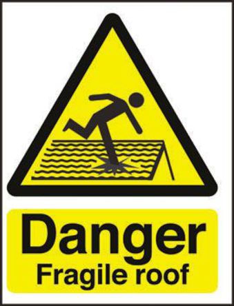 Signs & Labels - HA12151R - Signs & Labels HA12151R 5װ ɫ/ɫ Ӣ  PVC Σվǩ “Σݶ“, 150 x 200mm		