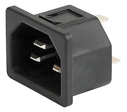 Schurter - 6173.0021 - Schurter Ƕʽ C22 ͷ IEC  6173.0021, Ӷ˽, 16 (IEC) A, 20 (UL & CSA) A, 250 V 		