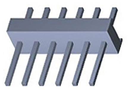 TE Connectivity - 640452-6 - TE Connectivity MTA-100 ϵ 6· 2.54mmھ (1) ֱ PCB  640452-6, ͨ׶˽, 5A		