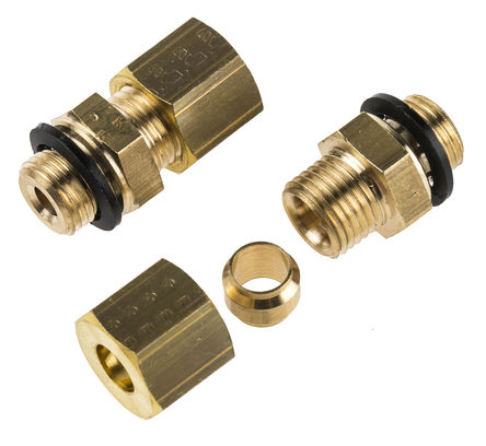 Legris - 0101 06 10 - Legris 6mm x 1/8 in BSPP  ֱ ͷ ͭ׽ͷ 0101 06 10		