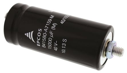 EPCOS - B41580A7159M000 - EPCOS B41580 ϵ 40 V ֱ 15000F  B41580A7159M000, 20%ݲ, 23m(ֵ), +105C		