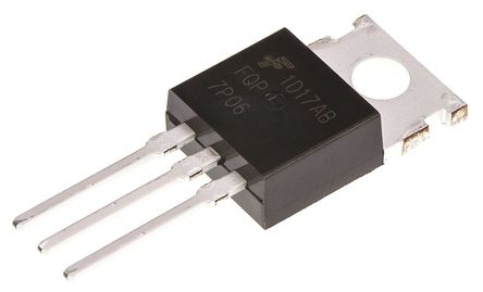 Fairchild Semiconductor - FQP7P06 - Fairchild Semiconductor QFET ϵ P Si MOSFET FQP7P06, 7 A, Vds=60 V, 3 TO-220ABװ		