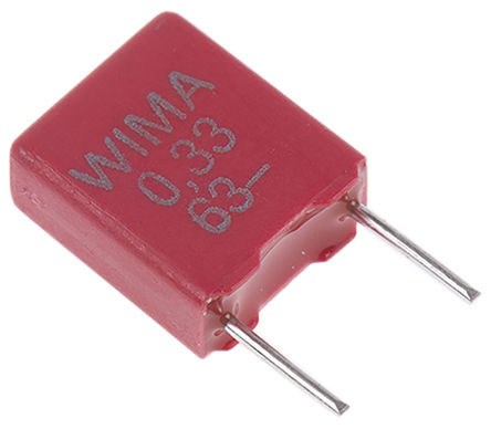 WIMA - MKS2C033301C00KSSD - WIMA MKS2 ϵ 330nF ͨ PET  (PET) MKS2C033301C00KSSD, 10%ݲ, 40 V 63 V ֱ, -55  +100 C		