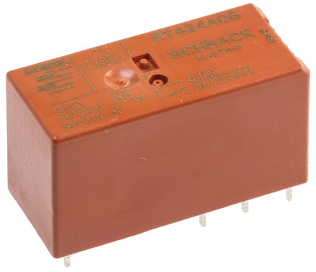 TE Connectivity - RT424A06 - TE Connectivity RT424A06 ˫˫ װ ̵, 6V dc, ڵԴӦ		