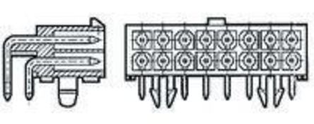 TE Connectivity - 1-770971-1 - TE Connectivity Mini-Universal Mate-N-Lok ϵ 10· 4.14mmھ (2) ֱ PCB  1-770971-1, Ӷ˽, 9.5A, ͨ		