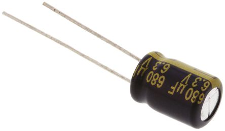 Panasonic - EEUFK0J681 - Panasonic FK  ϵ 6.3 V ֱ 680F ͨ  EEUFK0J681, 20%ݲ, +105C		