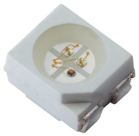 Kingbright - KAA-3528RGBS-11 - Kingbright ɫ ɫ/ɫ/ɫ LED KAA-3528RGBS-11, 30mA, 120 ӽ, 4  PLCC 4 װ		