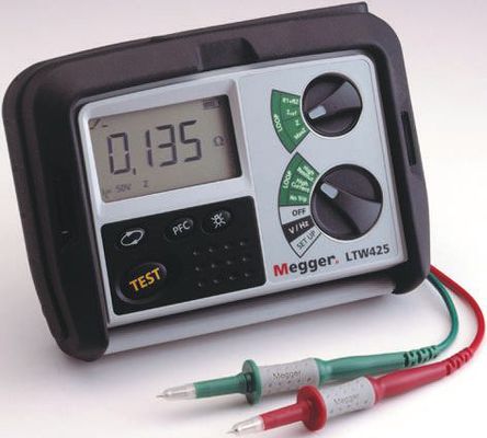 Megger - LTW425 - Megger LTW425-RS-BS ·迹 RCD ۺϲ, 2߻·迹, 440V, ѡRCD , 4A RCD Ե CAT IV 300 V, IEC 61010		