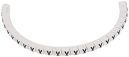 HellermannTyton - 901-10599 - HellermannTyton HGDC ϵ 1000װ ׵׺ й̶ ±ʶ 901-10599, 3.5mm, 2  5mmֱ, ӡ"X"ͼ		