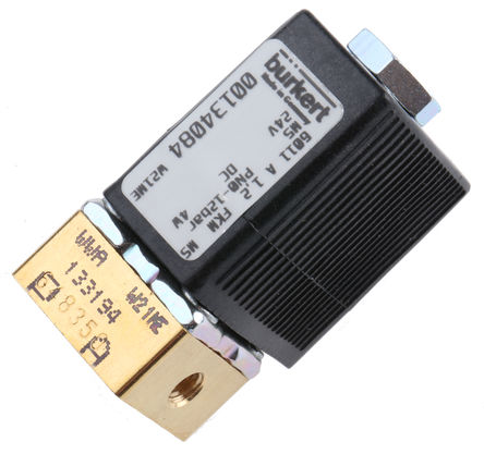 Burkert - 134084 - Burkert 6011 ϵ 2˿ ͭ ŷ 134084, 12 bar, M5˿, NC, 24 V ֱ		