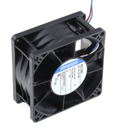 ebm-papst - 8212J/2H3-RS0 - ebm-papst 8200J ϵ 25W 12 V ֱ  8212J/2H3-RS0, 190.4m3/h, 12000rpm, 80 x 80 x 38mm		