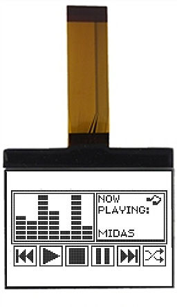 Midas - MCCOG240160B6W-FPTLW - Midas MCCOG ϵ ͸ ͼ LCD ɫʾ MCCOG240160B6W-FPTLW, LED, 240 x 160pixels		