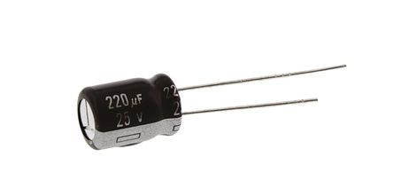 Panasonic - EEUEB1E221S - Panasonic EB(A) ϵ 25 V ֱ 220F ͨ  EEUEB1E221S, 20%ݲ, +105C		