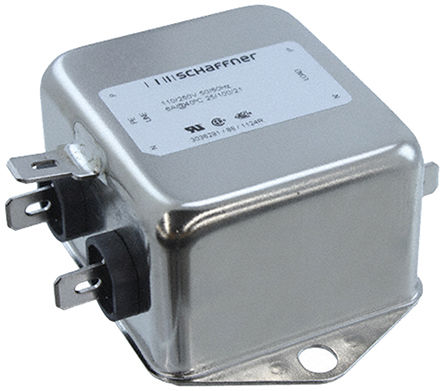 Schaffner - FN612-6-06 - Schaffner FN612 ϵ 6A 250 V , 400Hz ̰װ EMI ˲ FN612-6-06, װƬӶ		