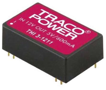 TRACOPOWER - THI 3-0512 - TRACOPOWER THI 3 ϵ 3W ʽֱ-ֱת THI 3-0512, 4.5  5.5 V ֱ, 12V dc, 250mA		
