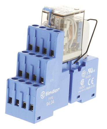 Finder - 58.34.9.012.0050SMA - Finder 58.34.9.012.0050SMA 4 ˫ DIN ӿڼ̵ģ, 7A, 12V dc		