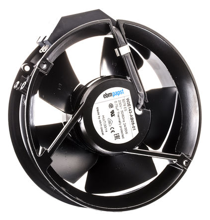 ebm-papst - 6078ES - ebm-papst 600 ϵ 26W 230 V   6078ES, 420m3/h, 2800rpm, 171.4 (Dia.) x 50mm		