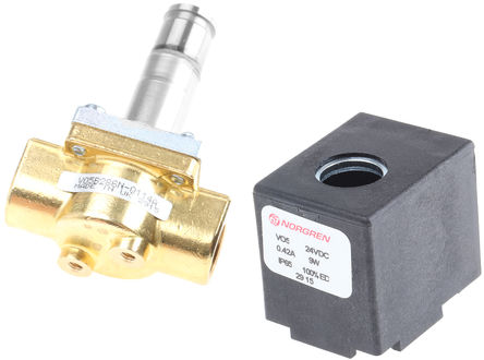 Norgren - V05B286N-B433A - Norgren V05 ϵ 260L/min G 1/4 ͭ / Ʒ V05B286N-B433A, ֱӲ룬尲װ, 24V dcȦѹ, 0  13bar		