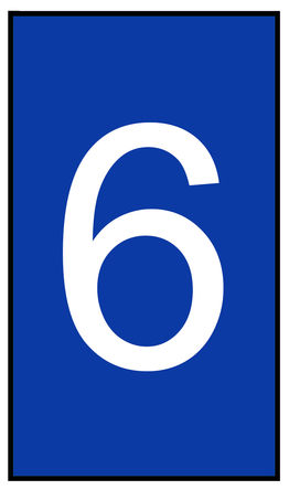 HellermannTyton - 901-10686 - HellermannTyton HO85 ϵ 500װ װ й̶ ±ʶ 901-10686, 4.5mm, 1.8  6.3mmֱ, ӡ"6"ͼ		