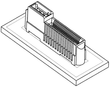 Molex - 76861-1000 - Molex EDGELINE ϵ 0.8mm ھ 2  46 · ֱ ͨ װ ĸ Ե 76861-1000, ƽо, 1.5A		