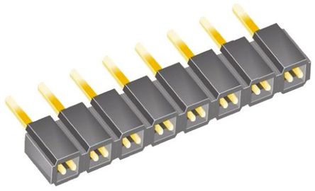 Samtec - SLW-108-01-G-S - Samtec SLW ϵ 1 8· ֱ 2.54mmھ ͨ ӡˢ· SLW-108-01-G-S, Ӷ˽, ԰		