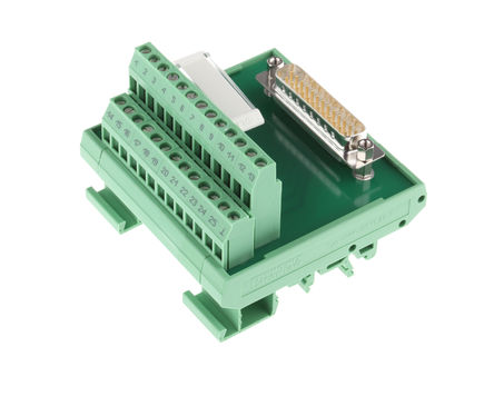 Phoenix Contact - 2281144 - Phoenix Contact 2281144 25 D-Sub DIN 찲װ  ӿģ, 125 V /ֱ, 2.5A		