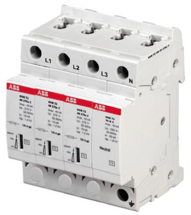 ABB - OVR T2 3N 40-275SP - ABB OVR P ϵ 275 V 40kA ӿŵ OVR T2 3N 40-275SP, DIN 찲װ, 71.2 x 64.8 x 85mm		