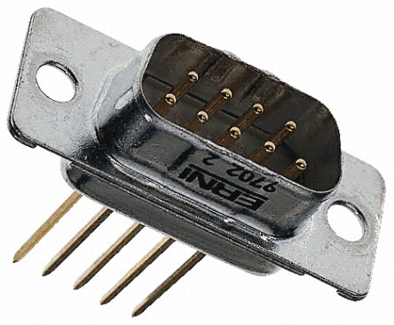 ERNI - 023329 - ERNI 2.75mm ھ 25 · ֱ ͨ  D-sub 023329, 7.5A		