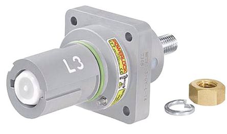 ITT Cannon - NPDFT-3-GY-L-T6 - ITT Cannon Veam Powerlock ϵ ҵԴ 尲װ  NPDFT-3-GY-L-T6, 660A, 1 kV 		