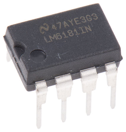 Texas Instruments - LM6181IN/NOPB - Texas Instruments LM6181IN/NOPB  Ŵ, 9  28 VԴѹ, 8 MDIPװ		