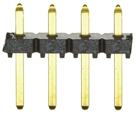 Samtec - TLW-104-05-G-S - Samtec TLW Flex Stack ϵ 4· 2.54mmھ (1) ֱ Ź TLW-104-05-G-S, Ӷ˽, 3A, ͨ		