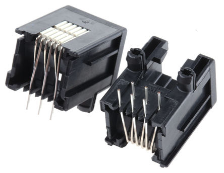 TE Connectivity - 0-215876-1 - TE Connectivity 6P6C Cat3 ֱ ĸ RJ25 ģ黯 0-215876-1, ͨװװ, ͭо		