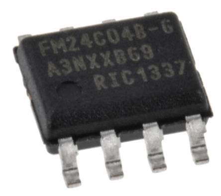 Cypress Semiconductor - FM24C04B-G - Cypress Semiconductor FM24C04B-G 4kbit  - 2 FRAM 洢, 512 x 8 λ, 4.5  5.5 V, -40  +85 C, 8 SOICװ		