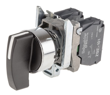 Schneider Electric - XB4BJ53 - Schneider Electric XB4BJ53 3λ 45 ת, 600 V /ֱ, 6 A 550 mA ֱ, ɸλֱִ		