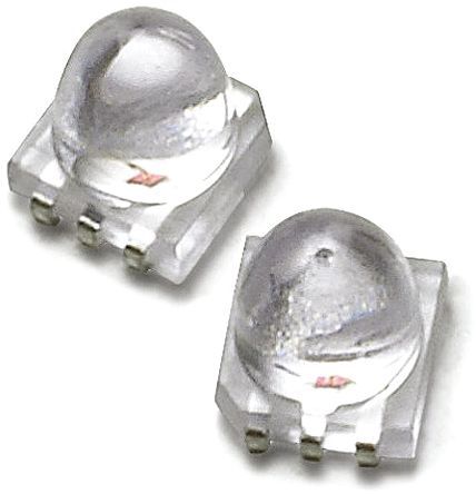 Broadcom - ASMT-FG10-NFJ00 - Broadcom ASMT ϵ ɫ (530 nm ) LED ASMT-FG10-NFJ00, 3.3 V, 96 cd, 11 ӽ, 6 , 氲װ		