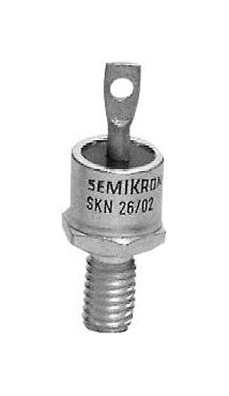 Semikron - SKR 26/12 - Semikron SKR 26/12 ߵѹ , Io=25A, Vrev=1200V, 2 DO-203AAװ		