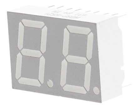 Broadcom - HDSP-5521 - Broadcom 2ַ 7  ɫ LED  HDSP-5521, 3.7 mcd, ҲС, 14.22mmַ, ͨװװ		