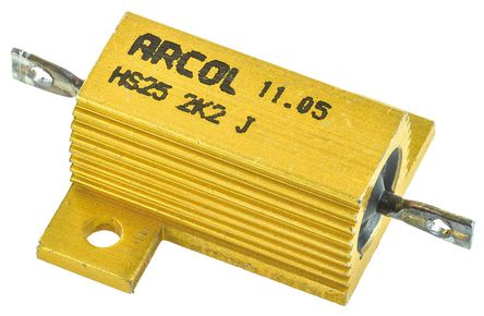 Arcol - HS25 2K2 J - Arcol HS25 ϵ HS25 2K2 J 25W 2.2k 5%  尲װ̶ֵ, Ӷ, Ƿװ		