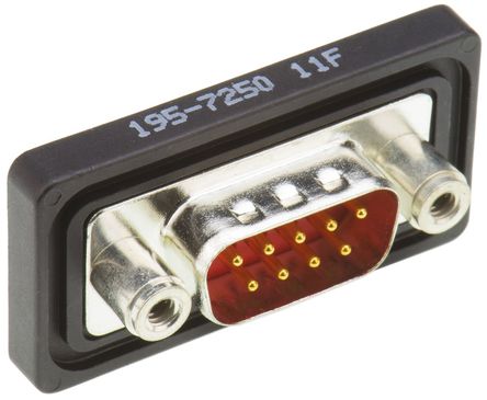 FCT - A MOLEX COMPANY - FWDF09P - FCT - A MOLEX COMPANY FWD ϵ DB9 9 · 尲װ ˮ D-Sub  ͷ FWDF09P, 5A		