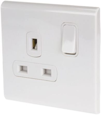 Deta - 8631WH - Deta Screwless Polycarbonate ϵ IP2X 1  ̼ G  - Ӣʽ  8631WH, 迪, 13A, 230V ac		